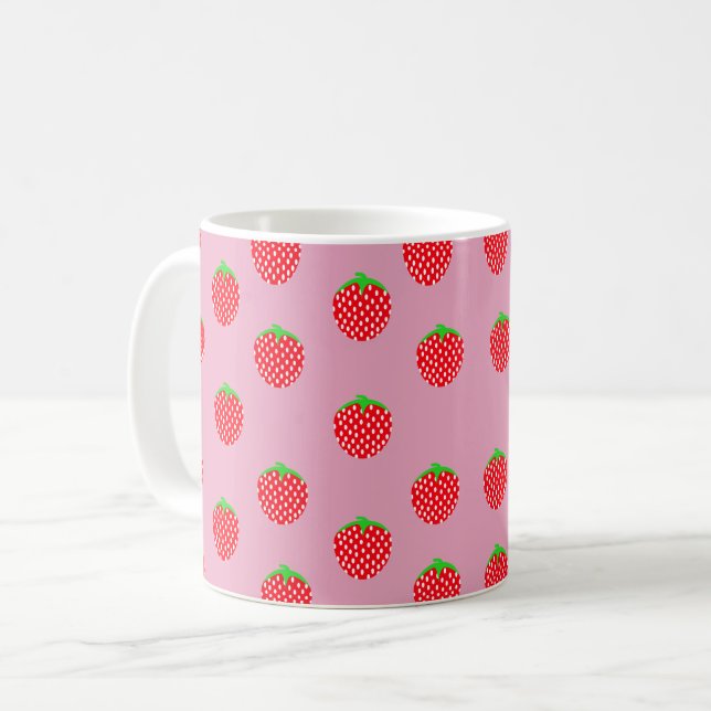 Caneca De Café Verão Lindíssimo de Frutas (Frente Esquerda)