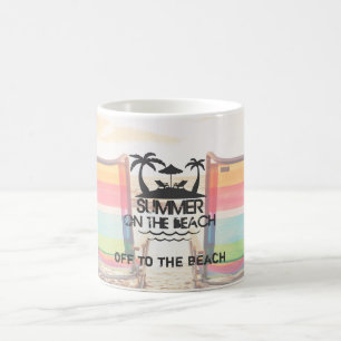 Caneca De Café Verão na praia Personalizado