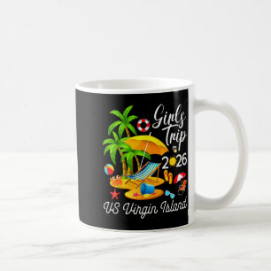 Caneca De Café Verão nas ilhas virgens vibe de viagem de garotas