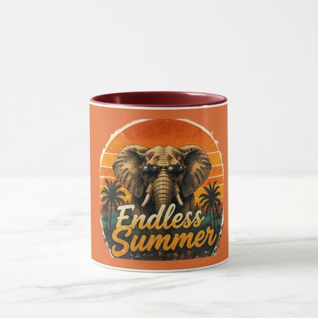Caneca de Café Verão Sem Fim do Elefante (Centro)
