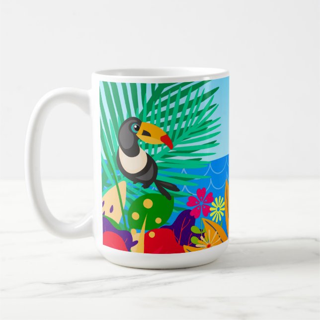Caneca De Café Verão tropical (Esquerda)