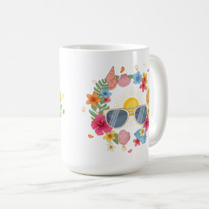 Caneca de Café Verão Tropical Xícara de Chá Fofa