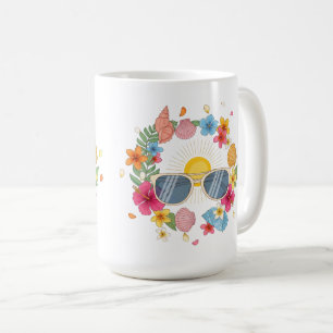 Caneca de Café Verão Tropical Xícara de Chá Fofa