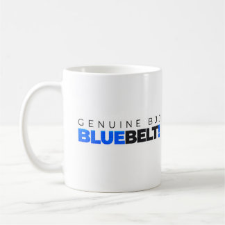 Caneca De Café Verdadeira Cintura Azul BJJ (Jiu Jitsu brasileiro)
