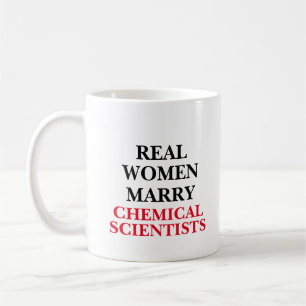 Caneca De Café Verdadeiras Mulheres Casados Cientistas Químicos