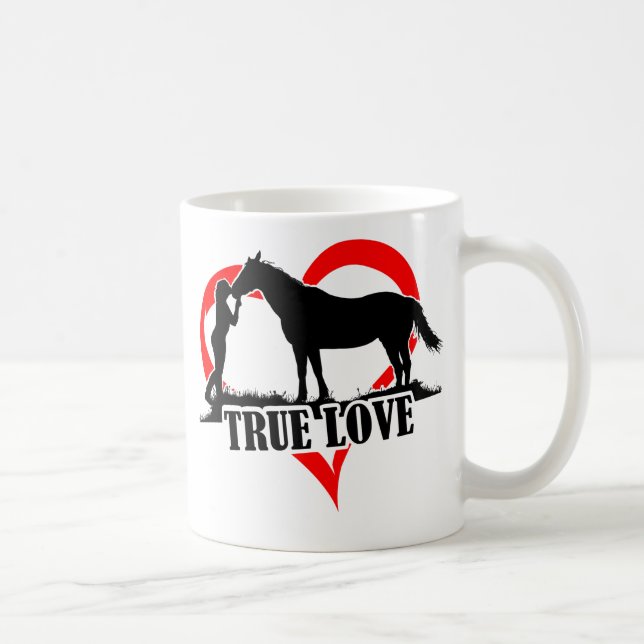 Caneca De Café Verdadeiro Amor (Cavalo) (Direita)
