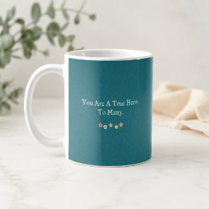 Caneca De Café Verdadeiro Herói para Muitos - Apreciação aos Pais