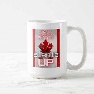 Caneca De Café Verdadeiro Norte - Cotovelos Para Cima