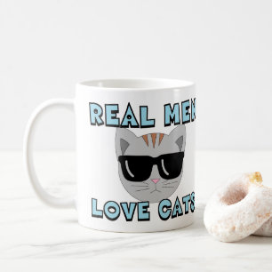 CANECA DE CAFÉ VERDADEIROS HOMENS AMAM GATOS