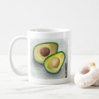 Verde Avocado Cortado em Meia-Cama