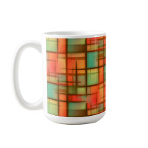 Verde azul vermelho da xadrez abstrata moderna do