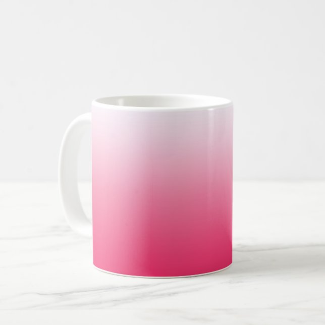Caneca De Café Verde-claro e verde-branco ombre (Frente Esquerda)