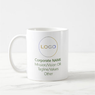 Caneca De Café Verde da floresta promocional com marca de logotip