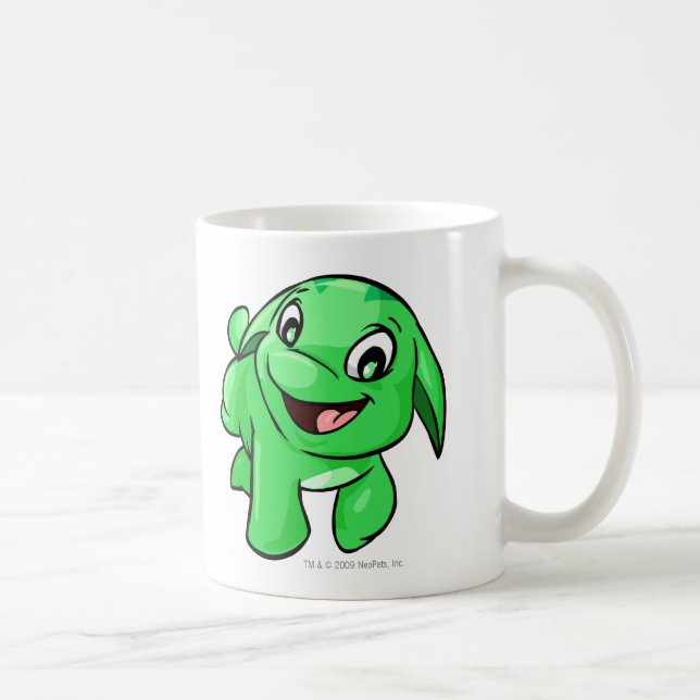 Caneca De Café Verde de Poogle (Direita)
