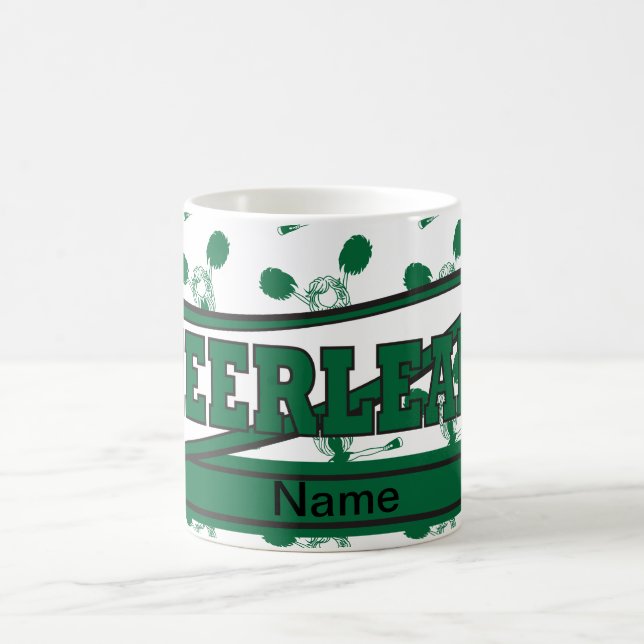 Caneca De Café Verde Escuro Personalizar Cheerleaderes (Centro)