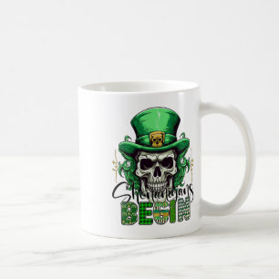 Caneca De Café Verde Irlandês Deixe as Travessuras Começarem Retr
