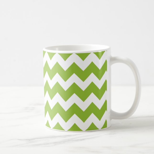 Caneca De Café Verde limão e distribuição branca do diafragma (Direita)
