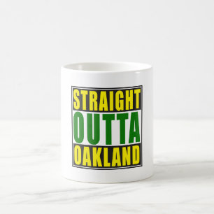 Caneca De Café Verde reto de Outta Oakland