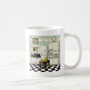 Caneca De Café Verde sem glúten da cozinha
