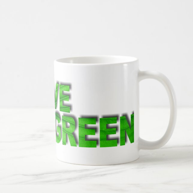 Caneca De Café Verde vivo (Direita)