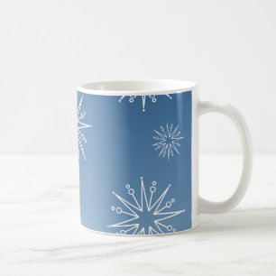 Caneca De Café Vergonhoso Natal Stars Mug, Azul