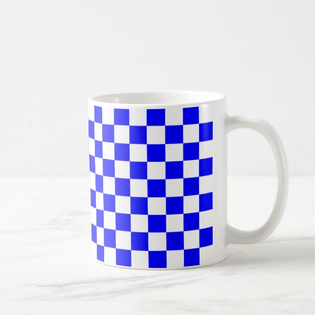 Caneca De Café Verificadores azuis (Direita)