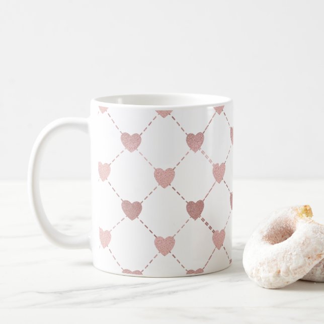 Caneca De Café Verificadores de Coração (Com Donut)