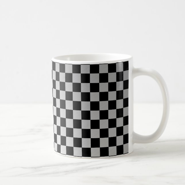 Caneca De Café Verificar Aço Escovado (Direita)