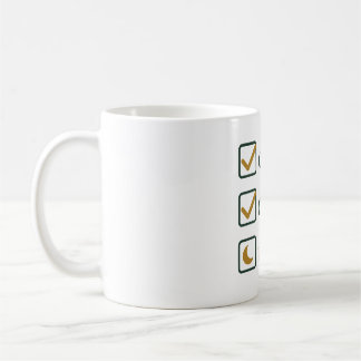 Caneca De Café Verificar Verificar Soneca Lista de Verificação Hu