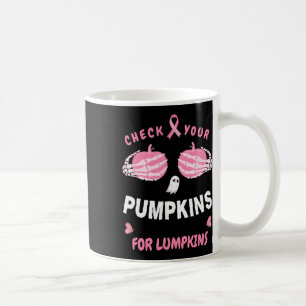 Caneca De Café Verifique As Suas Abóboras Para O Skeleton Hand Ha