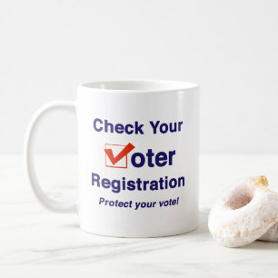 Caneca De Café Verifique seu Registro de Eleitor Eleição 2024