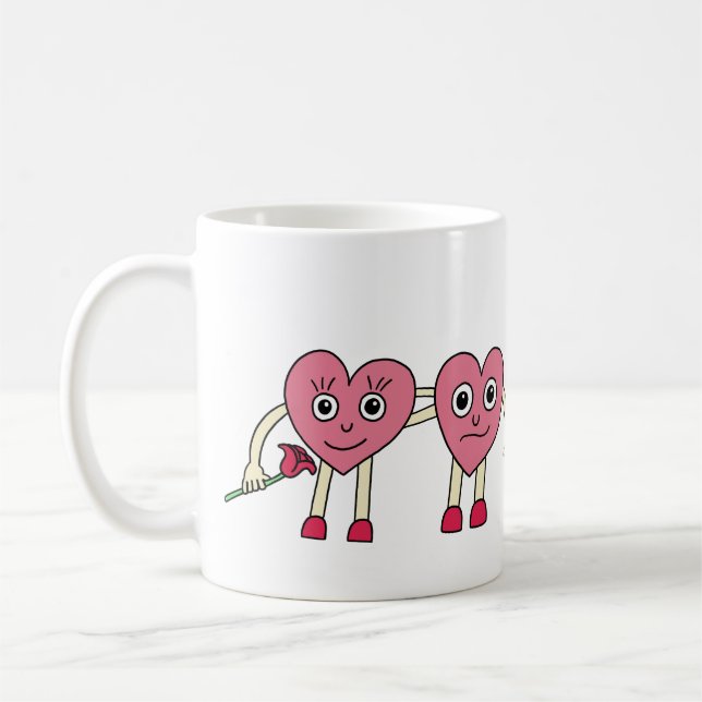 Caneca De Café Verliebte Herzen (Esquerda)