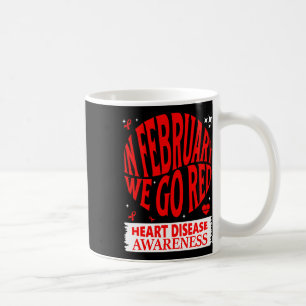 Caneca De Café Vermelho - A Consciência da Doença Cardíaca Americ