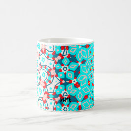 Caneca De Café Vermelho, Amarelo e Azul espetaculares