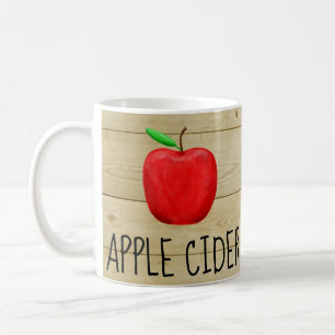 Caneca De Café Vermelho Apple da sidra de maçã