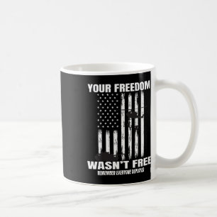 Caneca De Café Vermelho Às Sexta-Feiras Militar Veterano Patrióti