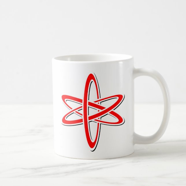 Caneca De Café Vermelho atômico (Direita)