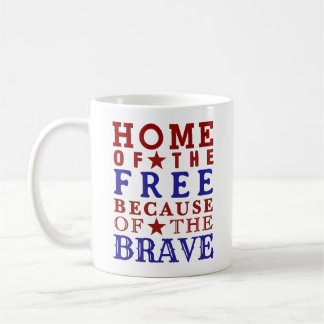 Caneca De Café Vermelho Branco Azul Quatro De Julho