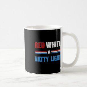 Caneca De Café Vermelho Branco E Natty-light Para Homens Mulheres