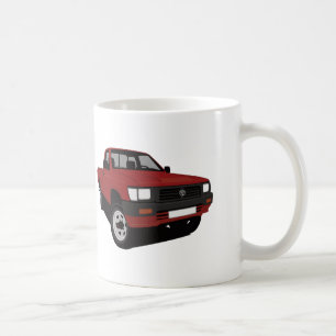 Caneca De Café Vermelho do recolhimento de Toyota Hilux - imagem