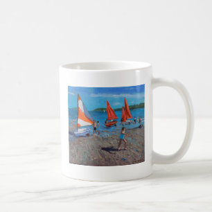 Caneca De Café Vermelho e branco navega Abersoch