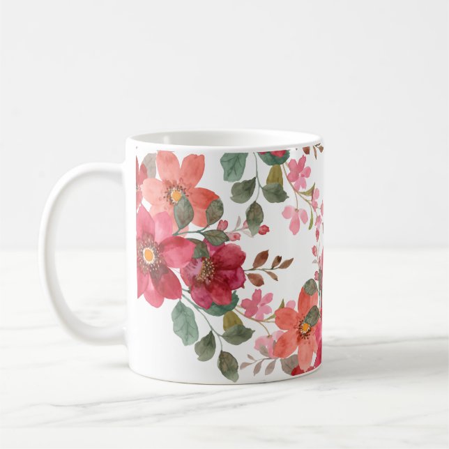 Caneca De Café Vermelho Eterno personalizável (Esquerda)