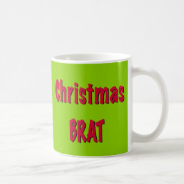 Caneca De Café Vermelho Natal E Verde Brat