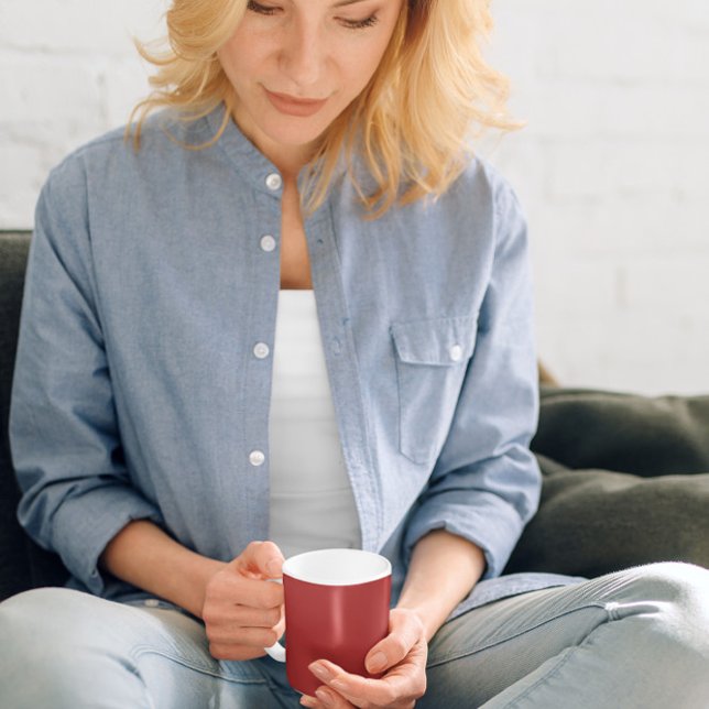 Caneca De Café Vermelho Tradicional (Criador carregado)