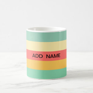 Caneca De Café Vermelhos Amarelos Vermelhos Personalizados