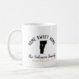 Caneca De Café Vermont Home Sweet Home Family Monograma Mug