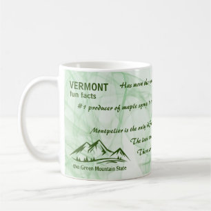 Caneca De Café Vermont, os Fatos Divertidos do Estado da Montanha