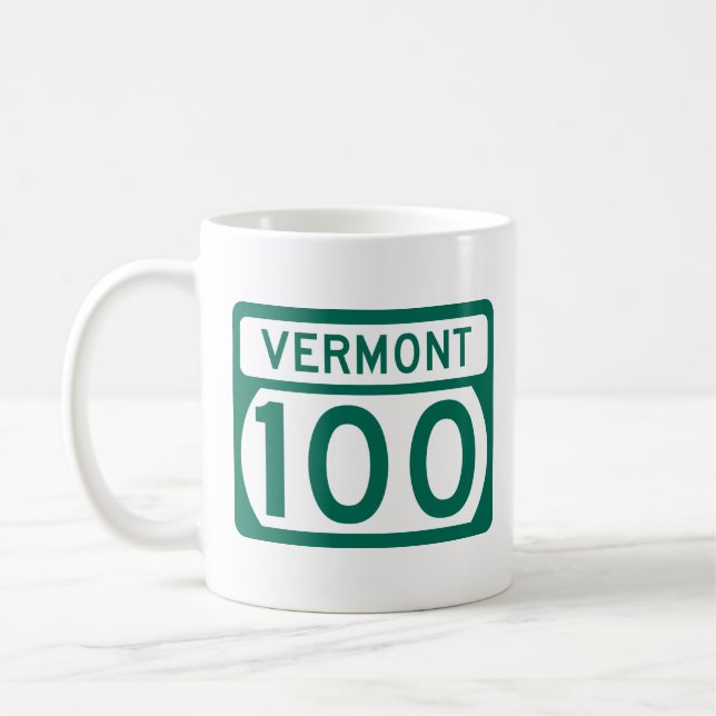 Caneca De Café Vermont Route 100 (Esquerda)