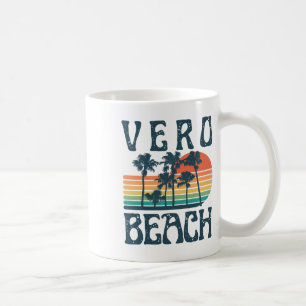 Caneca De Café Vero Florida Praia Férias de Verão Vintage