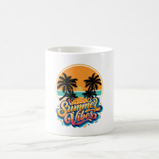 Caneca De Café Verões de verão cor laranja